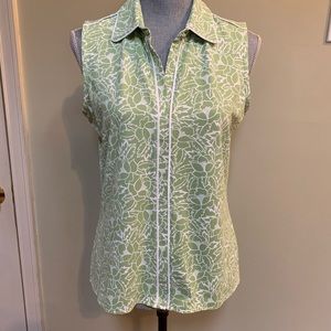 Izod Ladies M sleeveless golf shirt, polyester